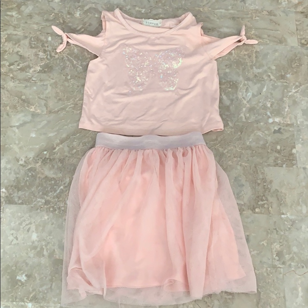 Btween girls shirt and skirt outfit